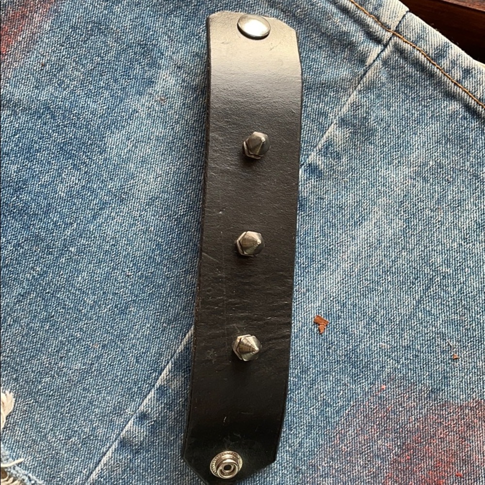 Leather Spike Bracelet